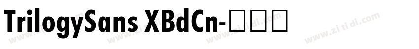 TrilogySans XBdCn字体转换